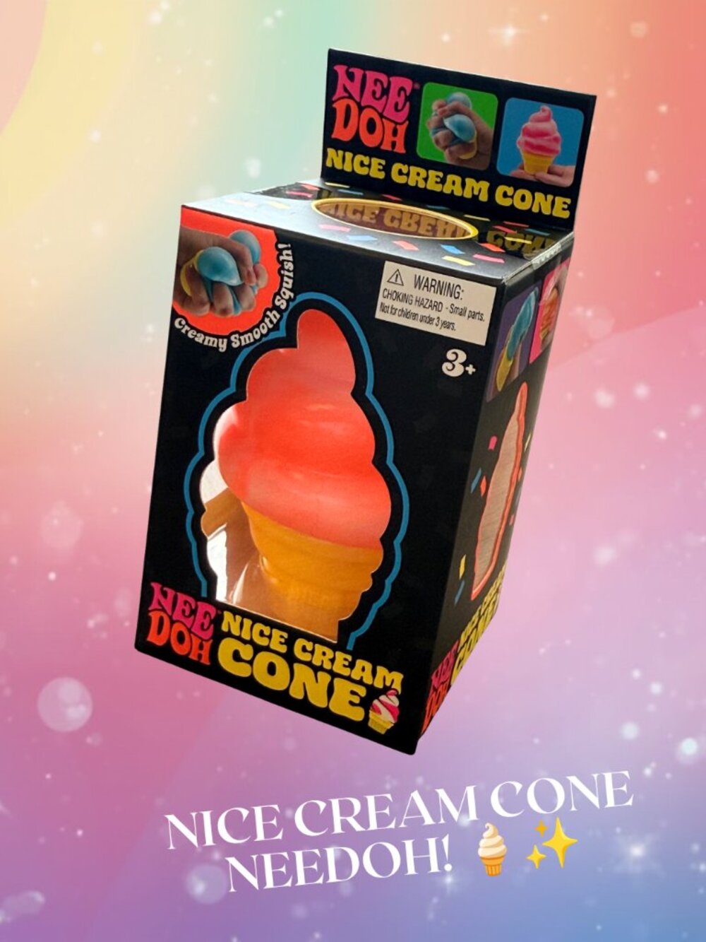 🍦🧡NeeDoh | Nice Cream Cone - Orange